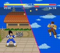 une photo d'Ã©cran de Dragon Ball Z sur Nintendo Super Nes